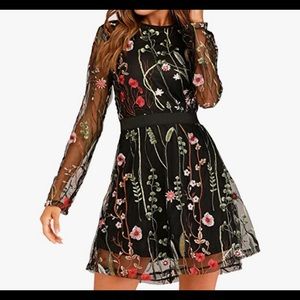 Milumia embroidered floral dress xl